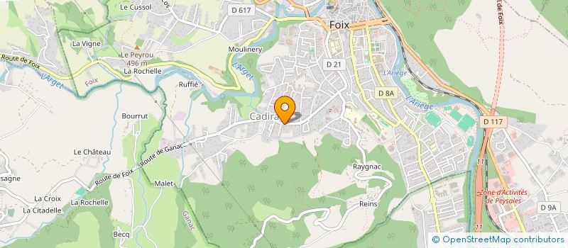 localisation de l'entreprise SCI ALEXCEL à FOIX