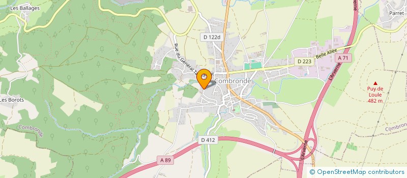 localisation de l'entreprise SCI ALEXE  COMBRONDE