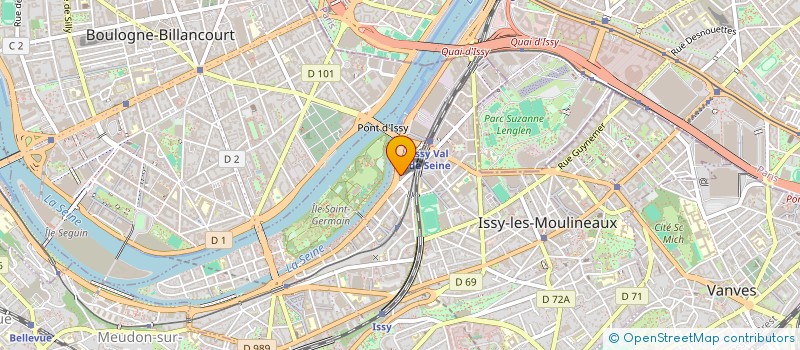 localisation de l'entreprise SCI ALEXIA 21 à ISSY-LES-MOULINEAUX