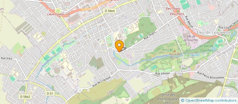 localisation de l'entreprise SCI ALEXIA  LIEVIN