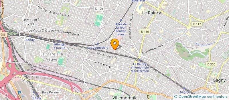 localisation de l'entreprise SCI ALEXIA à VILLEMOMBLE
