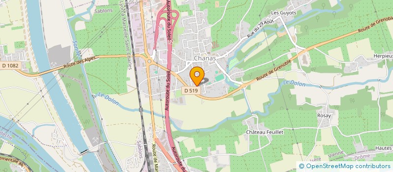 localisation de l'entreprise SCI ALEXIA  CHANAS