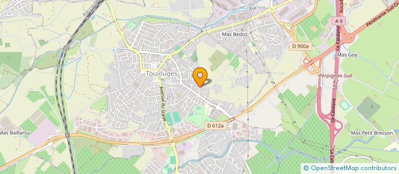 localisation de l'entreprise SCI ALEXINA  TOULOUGES