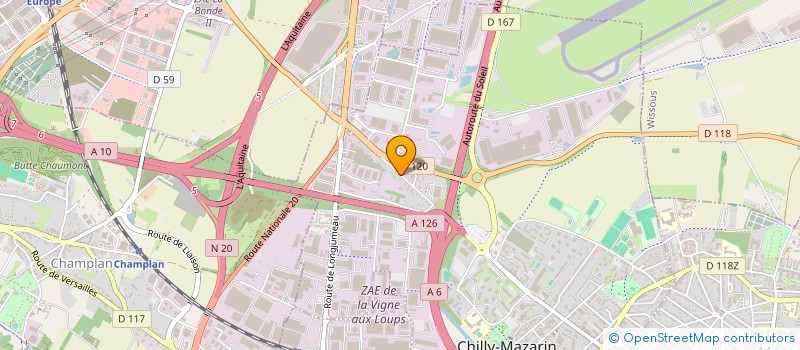 localisation de l'entreprise SCI ALEXINA à CHILLY-MAZARIN