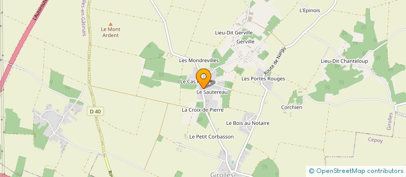 localisation de l'entreprise SCI ALEXIS à GIROLLES