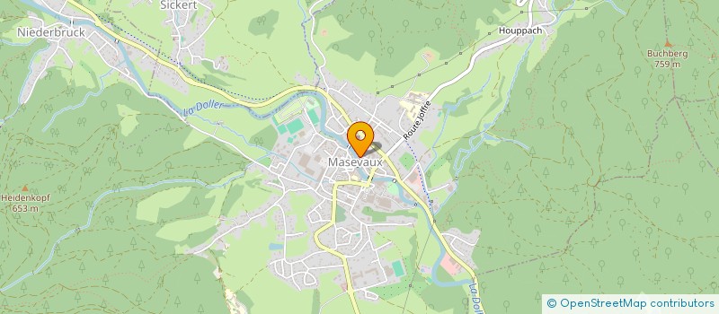 localisation de l'entreprise SCI ALEXIS  MASEVAUX-NIEDERBRUCK