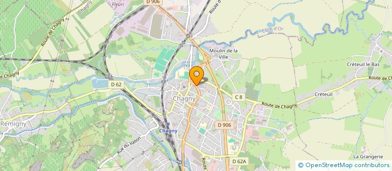 localisation de l'entreprise SCI ALEXIS  CHAGNY