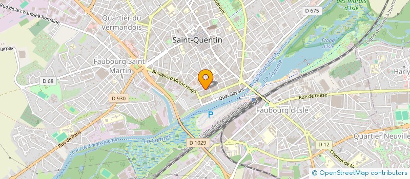 localisation de l'entreprise SCI ALEXIS BOU IMMOBILIER à SAINT-QUENTIN