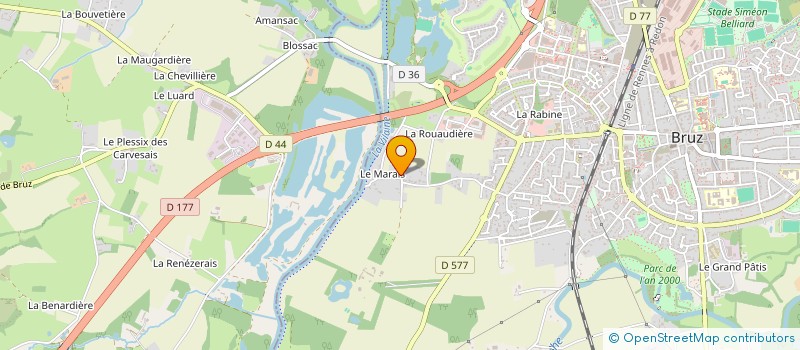 localisation de l'entreprise SCI ALEXMAX  BRUZ