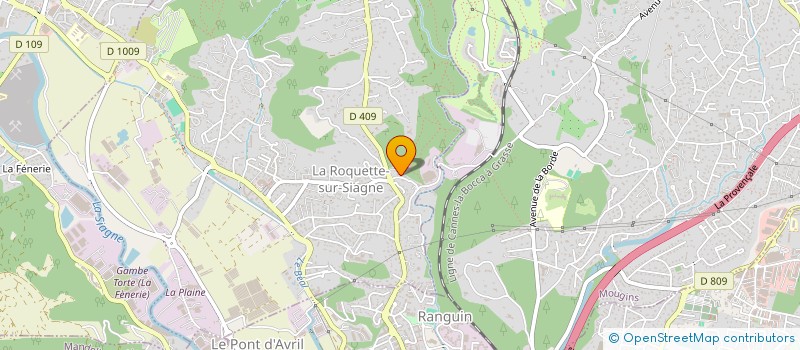 localisation de l'entreprise SCI ALEXONY à LA ROQUETTE-SUR-SIAGNE