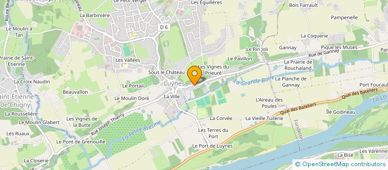 localisation de l'entreprise SCI ALEXRINO  SAINT-CYR-SUR-LOIRE