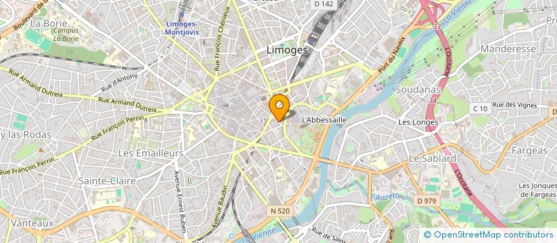localisation de l'entreprise SCI ALEZIA IMMOBILIER à LIMOGES