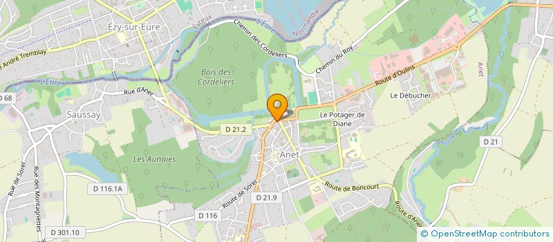 localisation de l'entreprise SCI ALF à ANET