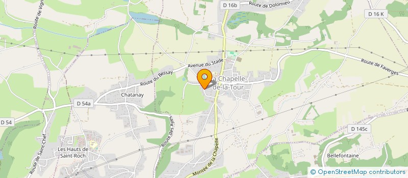 localisation de l'entreprise SCI ALF  LA CHAPELLE-DE-LA-TOUR