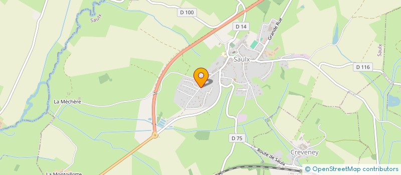 localisation de l'entreprise SCI ALFA  SAULX