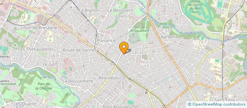 localisation de l'entreprise SCI ALFA à NANTES