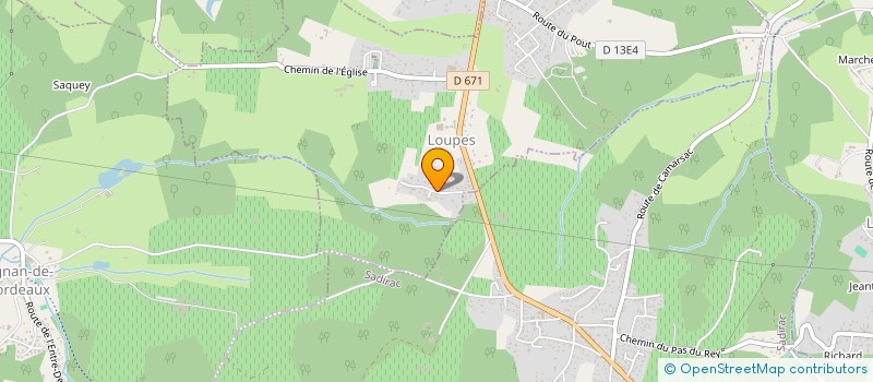 localisation de l'entreprise SCI ALFA  LOUPES