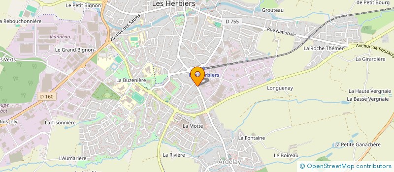 localisation de l'entreprise SCI ALFA à LES HERBIERS