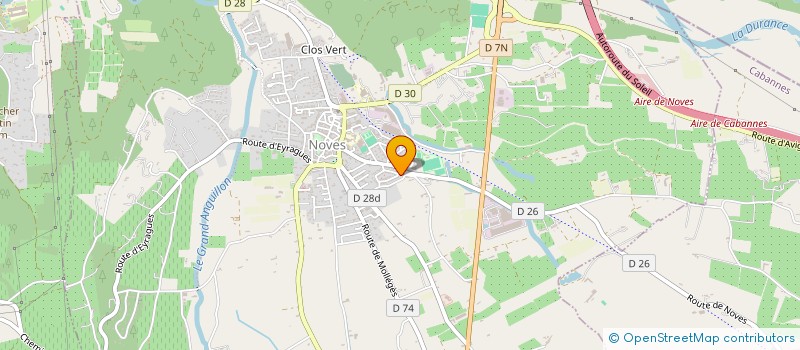 localisation de l'entreprise SCI ALFA  NOVES