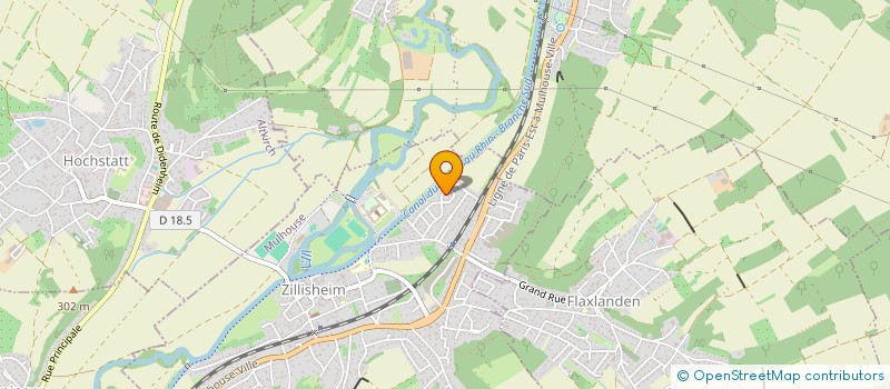 localisation de l'entreprise SCI ALFA  ZILLISHEIM