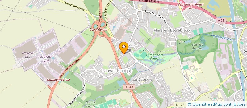 localisation de l'entreprise SCI ALFA  LAUWIN-PLANQUE