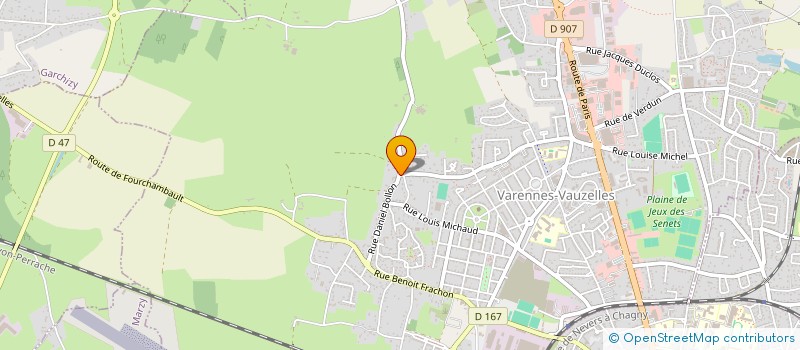 localisation de l'entreprise SCI ALFA  VARENNES-VAUZELLES