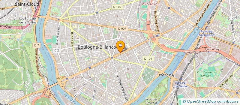 localisation de l'entreprise SCI ALFABE à BOULOGNE-BILLANCOURT