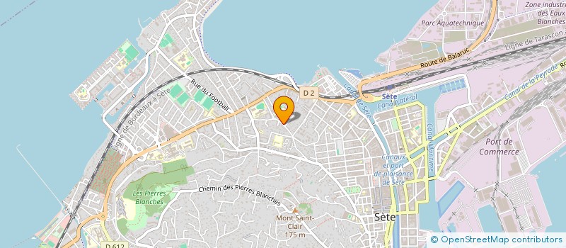 localisation de l'entreprise SCI ALFAP  SETE