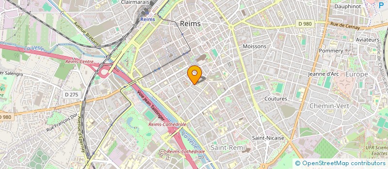 localisation de l'entreprise SCI ALFAVERISA  REIMS