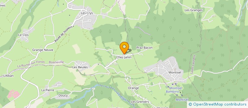 localisation de l'entreprise SCI ALFB  LA ROCHE-SUR-FORON