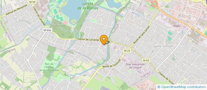 localisation de l'entreprise SCI ALFI  TOURNEFEUILLE