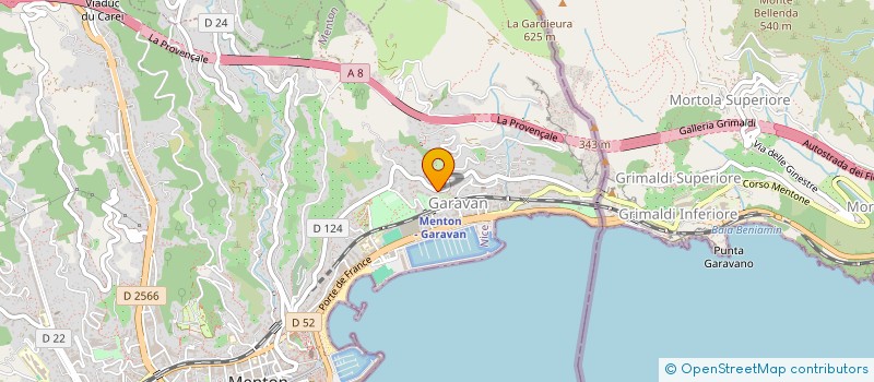 localisation de l'entreprise SCI ALFIE à MENTON