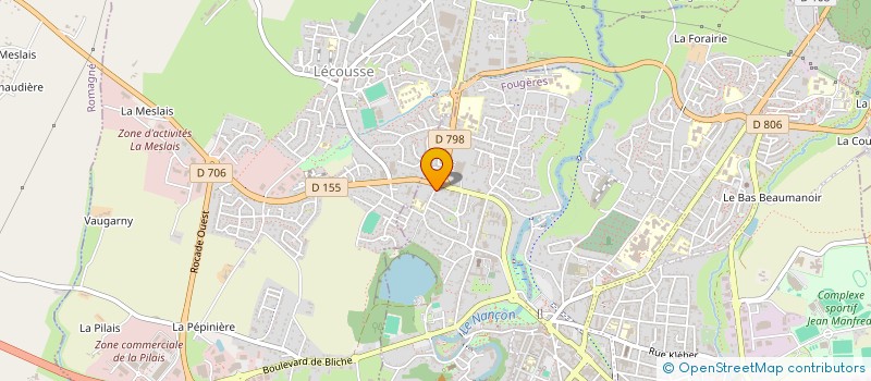 localisation de l'entreprise SCI ALFIO FOUGERES  FOUGERES