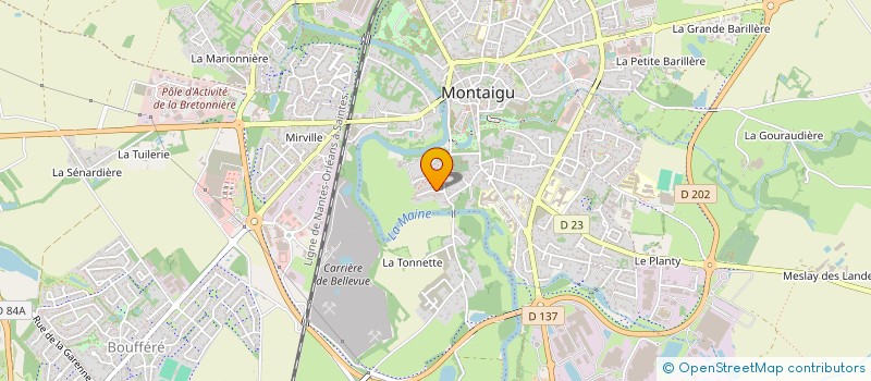 localisation de l'entreprise SCI ALFLOMA à MONTAIGU-VENDEE