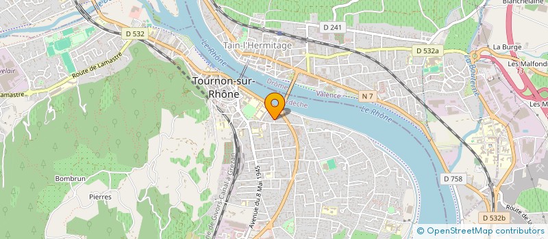 localisation de l'entreprise SCI ALFLORANTO à TOURNON-SUR-RHONE