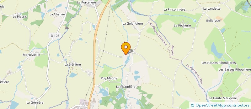 localisation de l'entreprise SCI ALFMI  LA BOISSIERE-DES-LANDES