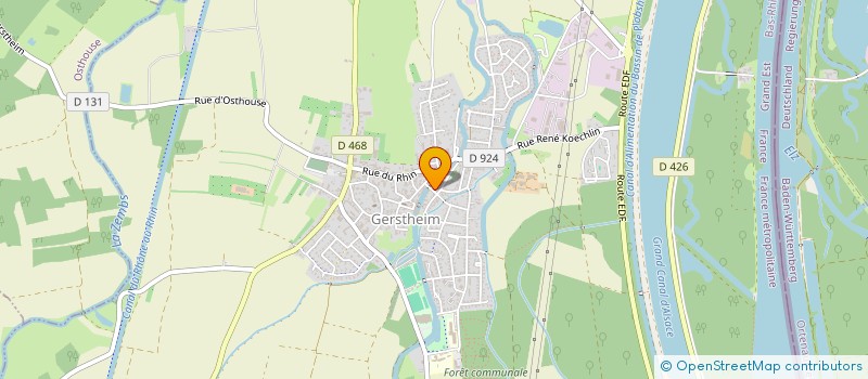 localisation de l'entreprise SCI ALFRED  GERSTHEIM