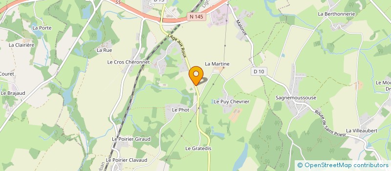 localisation de l'entreprise SCI ALFRED  LA SOUTERRAINE