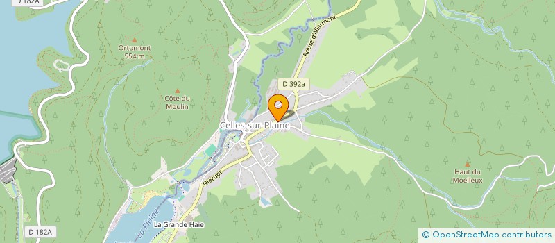 localisation de l'entreprise SCI ALFRED BOURA  CELLES-SUR-PLAINE