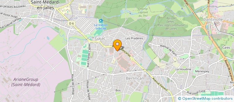 localisation de l'entreprise SCI ALFRED DE MUSSET  SAINT-MEDARD-EN-JALLES