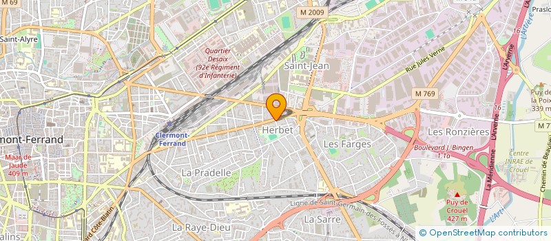 localisation de l'entreprise SCI ALFRED DE VIGNY  CLERMONT-FERRAND