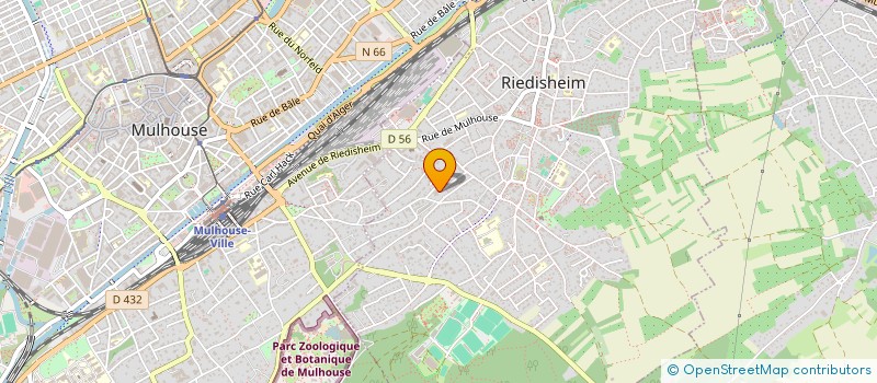 localisation de l'entreprise SCI ALFRED KASTLER  RIEDISHEIM