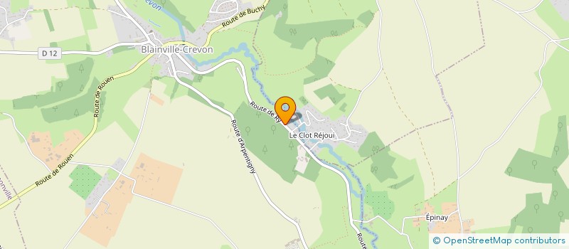 localisation de l'entreprise SCI ALFREDINE  BLAINVILLE-CREVON