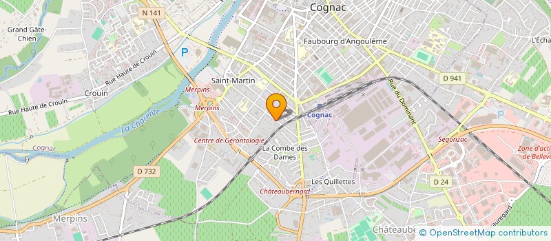 localisation de l'entreprise SCI ALFREDO à COGNAC