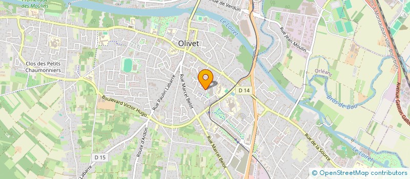 localisation de l'entreprise SCI ALFROST à OLIVET