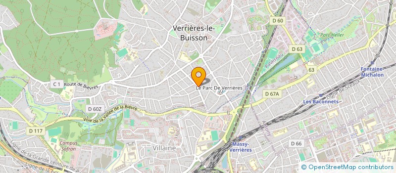 localisation de l'entreprise SCI ALFY HUBERT à VERRIERES-LE-BUISSON