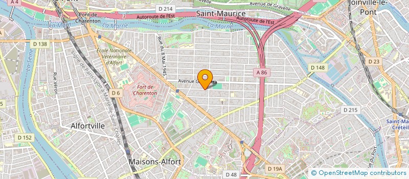 localisation de l'entreprise SCI ALG à MAISONS-ALFORT