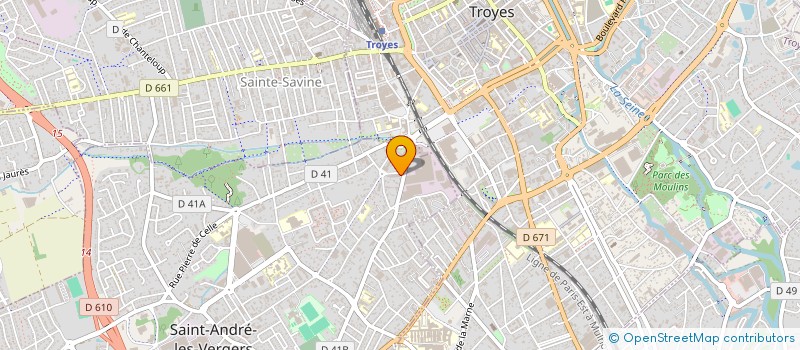 localisation de l'entreprise SCI ALG  SAINT-ANDRE-LES-VERGERS