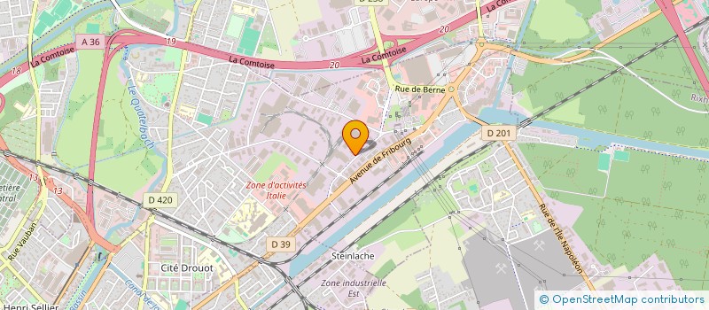 localisation de l'entreprise SCI ALG  ILLZACH