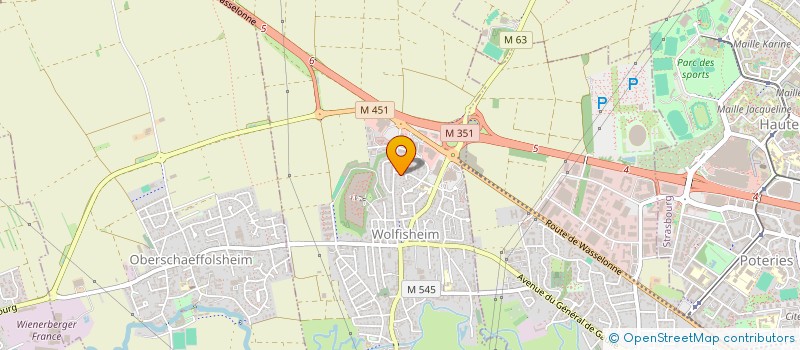 localisation de l'entreprise SCI ALG  WOLFISHEIM